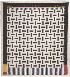 
Rail Fence Variation 1996. Machine-pieced, hand-quilted.
